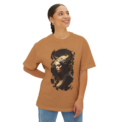 Artistic Oversized Tee with Abstract Portrait, Unisex Graphic Tee, Casual Streetwear, Perfect Gift for Art Lovers, Unique Summer Shirt