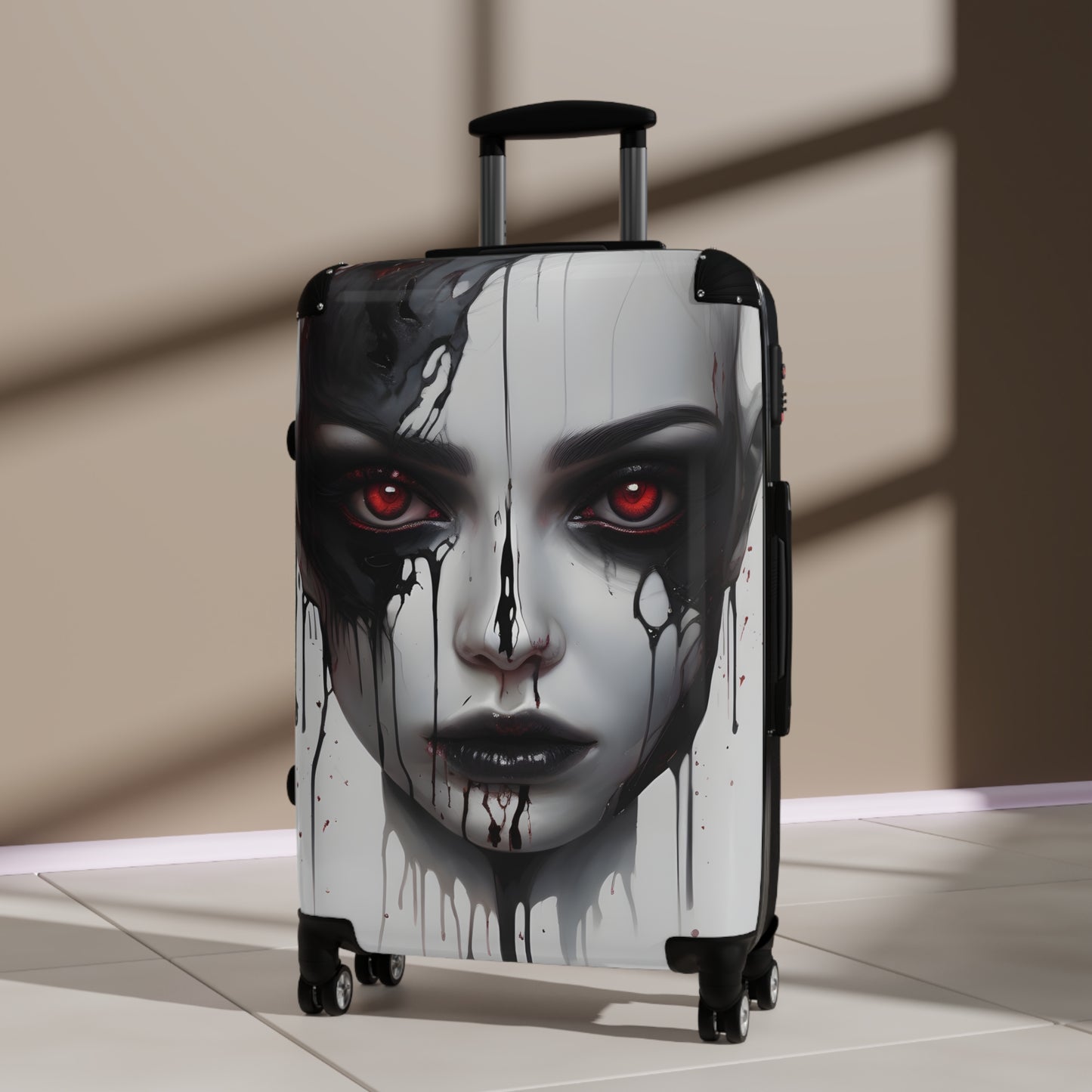 Travel Suitcase - Stylish Dystopian Dark Design for Adventurers