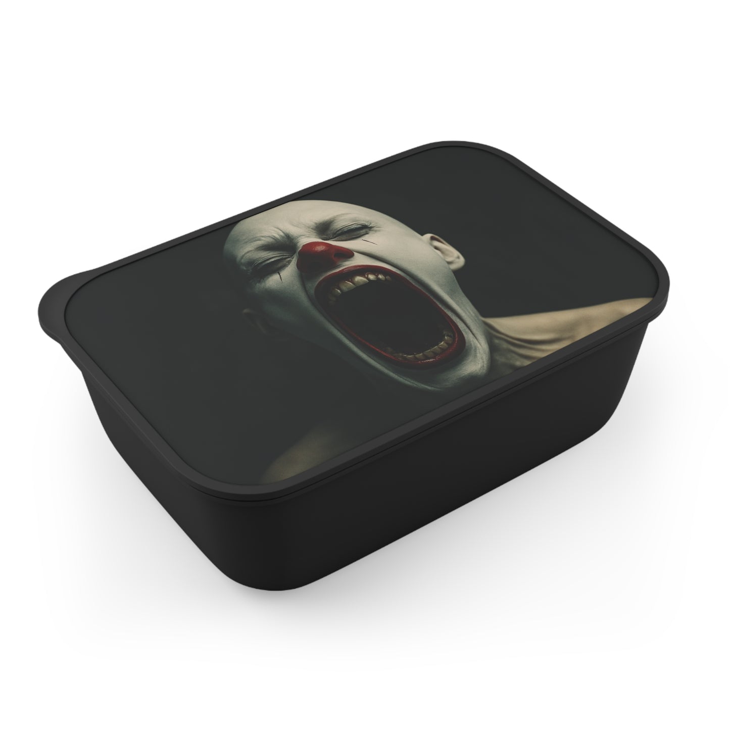 Creepy Clown Themed Bento Box, Spooky Lunch Container, Fun Food Storage, Halloween Gift, Party Supplies, Unique Kitchenware