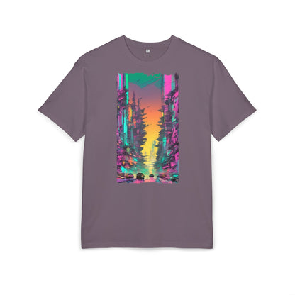 Vibrant Nature Sunset Unisex Oversize Tee, Cozy Graphic Shirt for Nature Lovers, Trendy Casual Wear, Gift for Friends, Summer Fashion