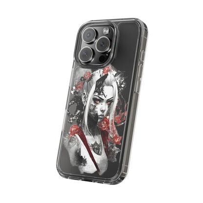 Mystical Warrior Clear Phone Case - Stylish & Protective