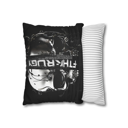 Gothic Skull Pillowcase - Edgy Home Decor, Alternative Gift, Bedroom Accent, Halloween Decor, Boho Pillow Cover