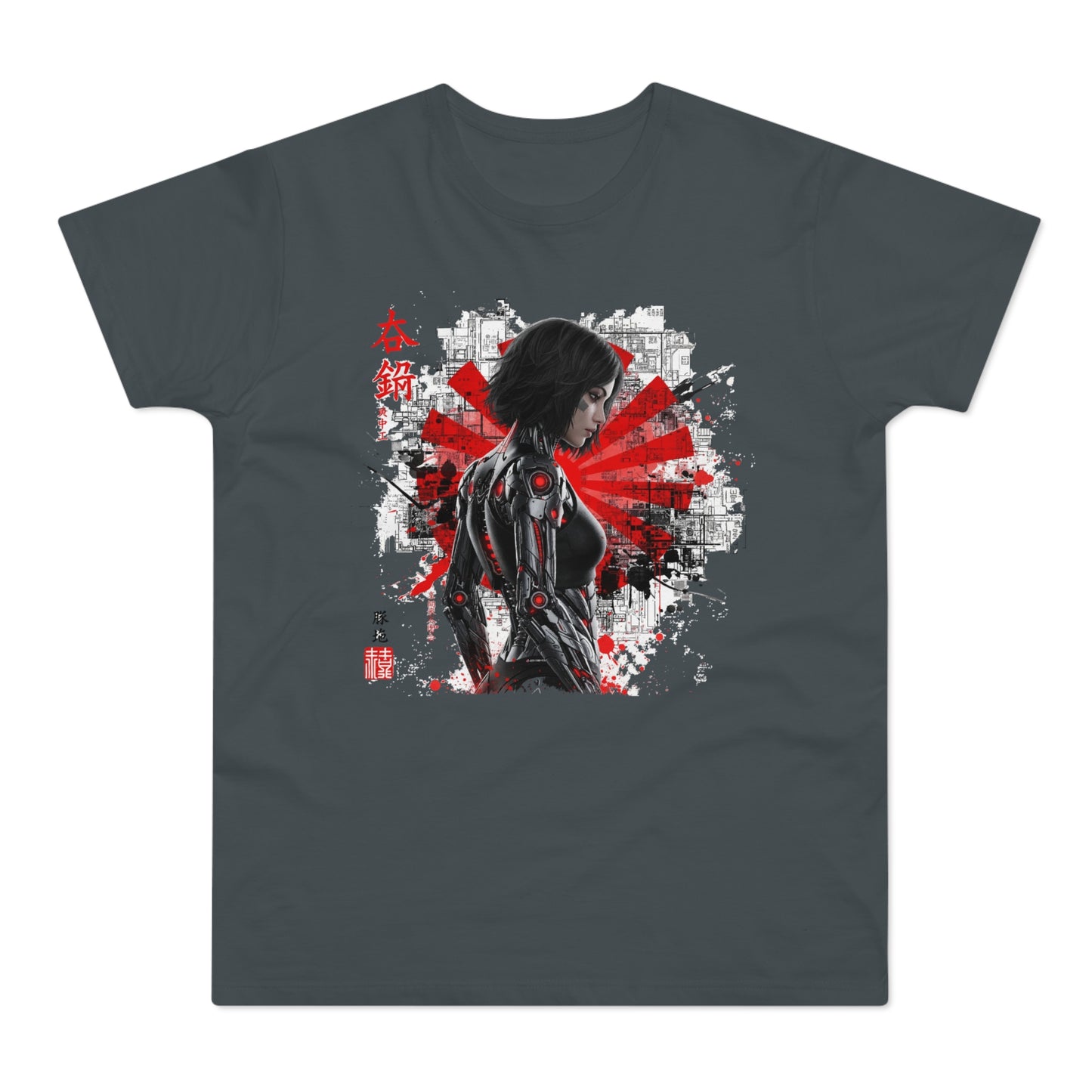 Cyber Samurai Graphic T-Shirt, Unisex Graphic Tee, Anime Shirt, Japanese Art T-Shirt, Gift for Nerds, Cosplay Apparel