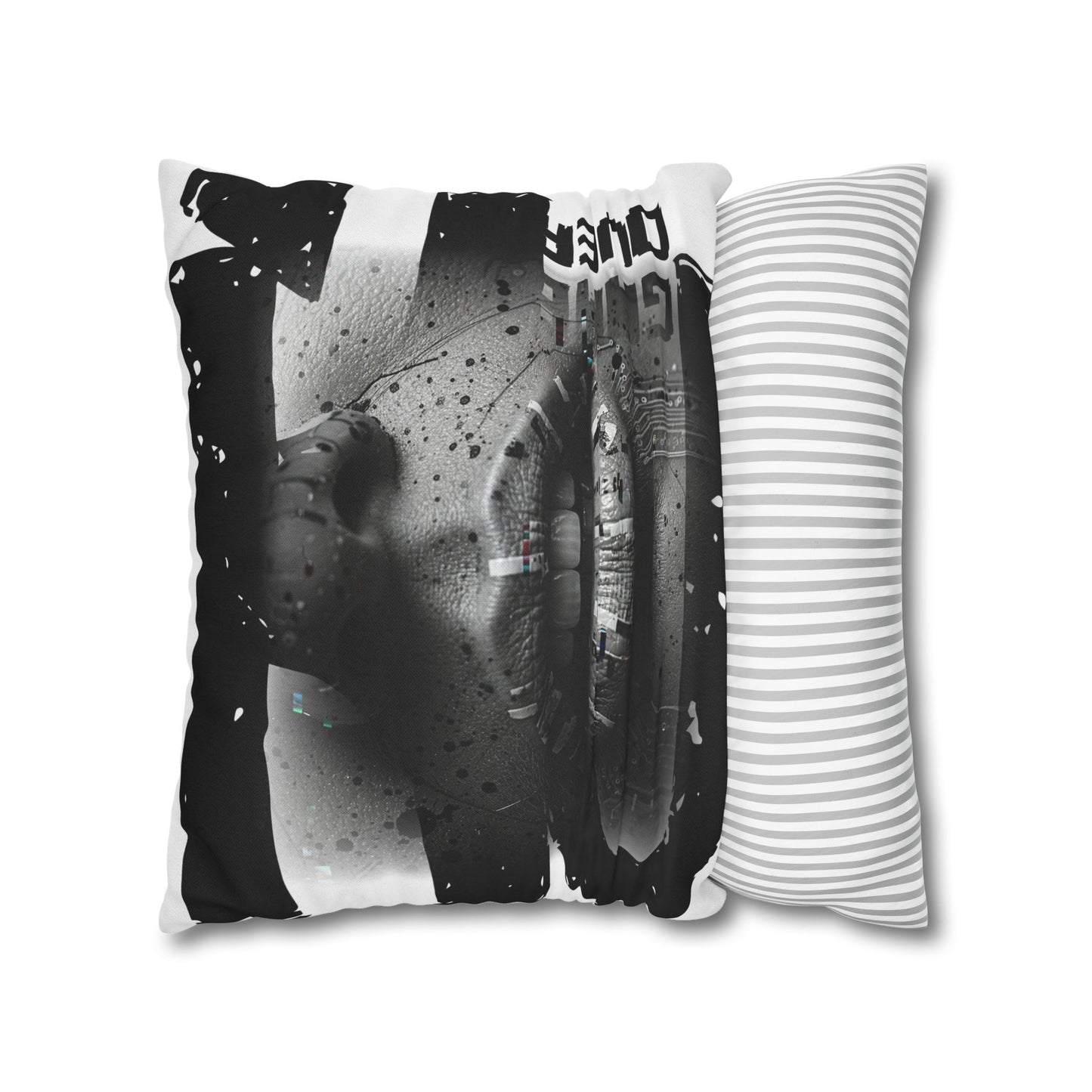 Stylish Spun Polyester Pillowcase, Decorative Accent, Unique Home Decor, Modern Living Room Cushion, Gift for Art Lovers