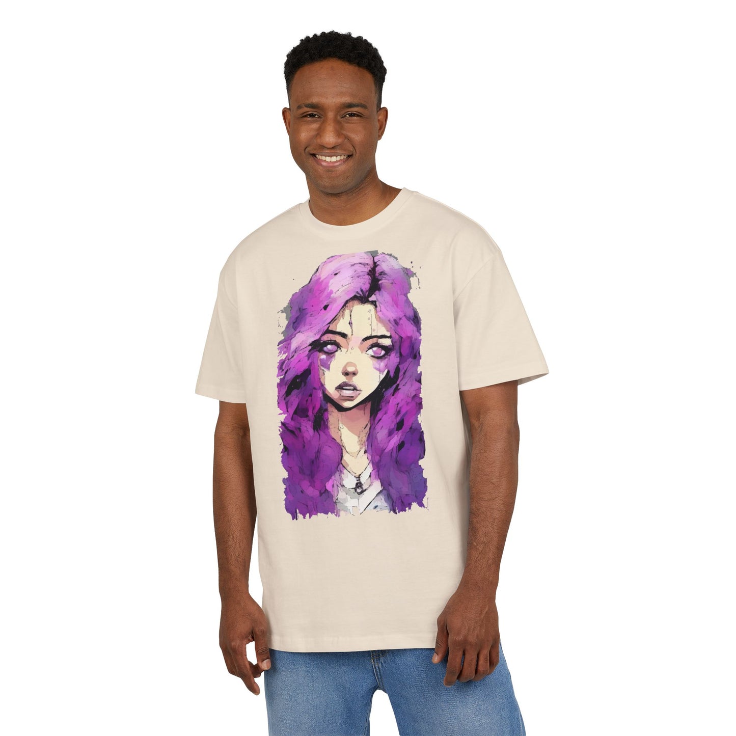 Artistic Oversize Tee - Stylish Women’s Graphic Tee, Casual Streetwear Top, Gift for Her, Unique Art Apparel, Trendy Everyday Wear
