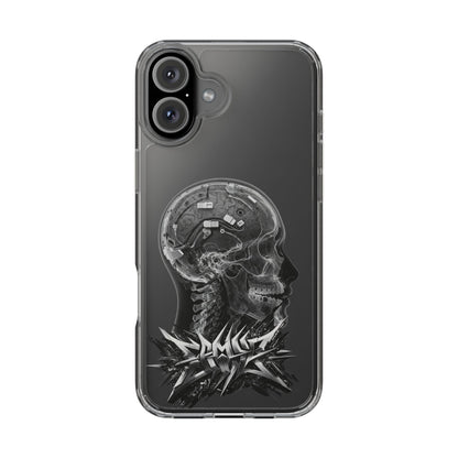 Skull Design Clear Phone Case - Unique Aesthetic for Tech Lovers