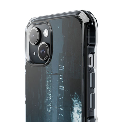 Magnetic Clear Impact Cases for Phones | Urban Nightscape Design | Unique Phone Accessories, Gift for Tech Lovers, Protective Cases
