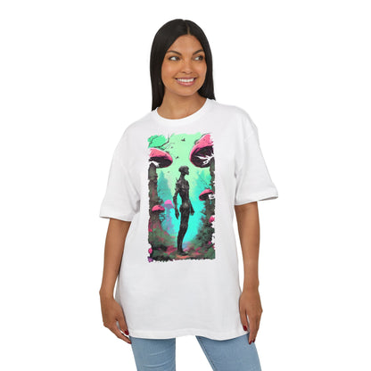 Psychedelic Mushroom Tee, Unisex Oversize Shirt, Trendy Graphic T-shirt, Casual Wear, Festival Attire, Unique Gifts