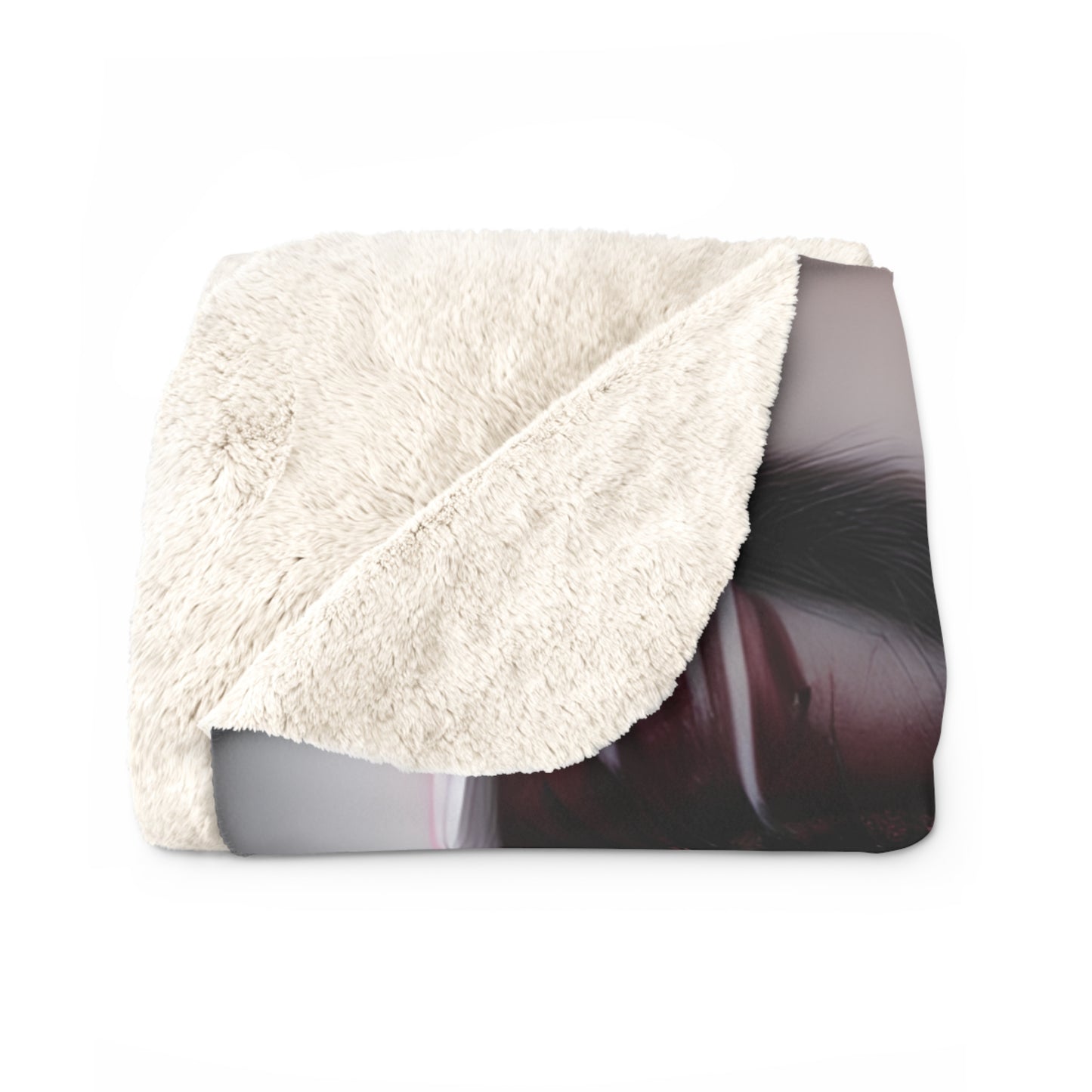 Sherpa Fleece Blanket with Dark Horror Gothic Design