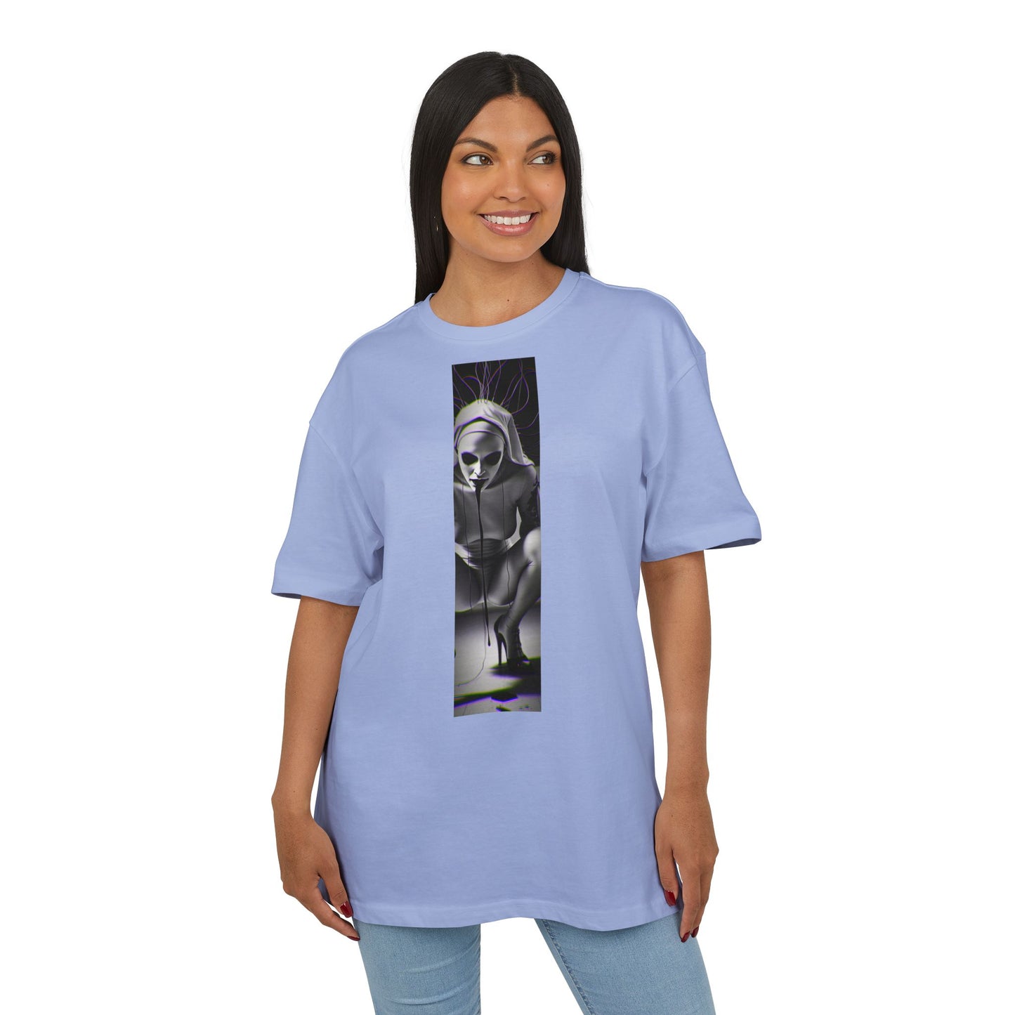 Unisex Oversized Graphic Tee - Edgy Gothic Design