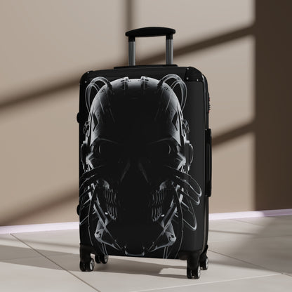 Stylish Travel Suitcase with Skull Design - Perfect for Adventurers