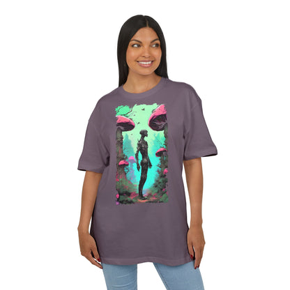 Psychedelic Mushroom Tee, Unisex Oversize Shirt, Trendy Graphic T-shirt, Casual Wear, Festival Attire, Unique Gifts