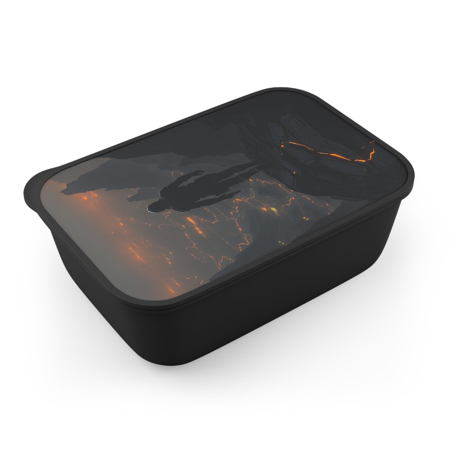 Adventure-Themed Bento Box, Portable Lunch Container, Ideal for Travel, Picnic, Camping, Outdoor Enthusiasts, Gift for Foodies