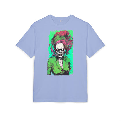 Vibrant Skull Art Oversize Tee, Unisex Graphic Tee, Edgy Streetwear Shirt, Perfect for Halloween, Gift for Art Lovers, Casual Comfort