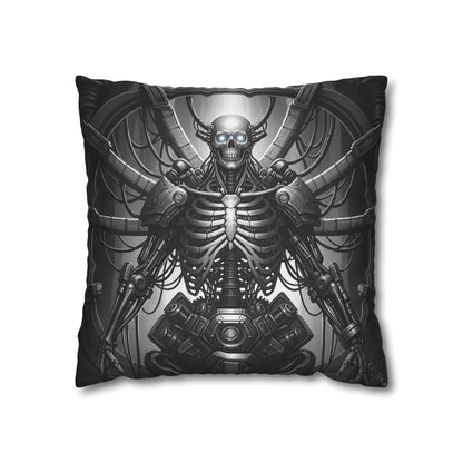 Gothic Skeleton Pillowcase - Dark Decor for Halloween, Bohemian Home, Gothic Style, Sofa Cushion, Unique Gift