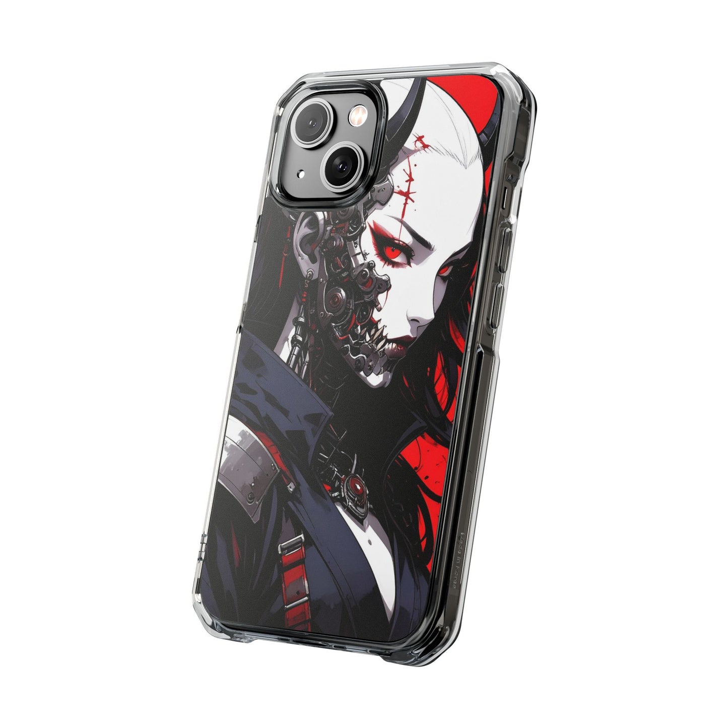 Magnetic Impact Phone Case, Anime Art Phone Cover, Goth Accessories for Her, Gift for Tech Lovers, Unique Phone Protection