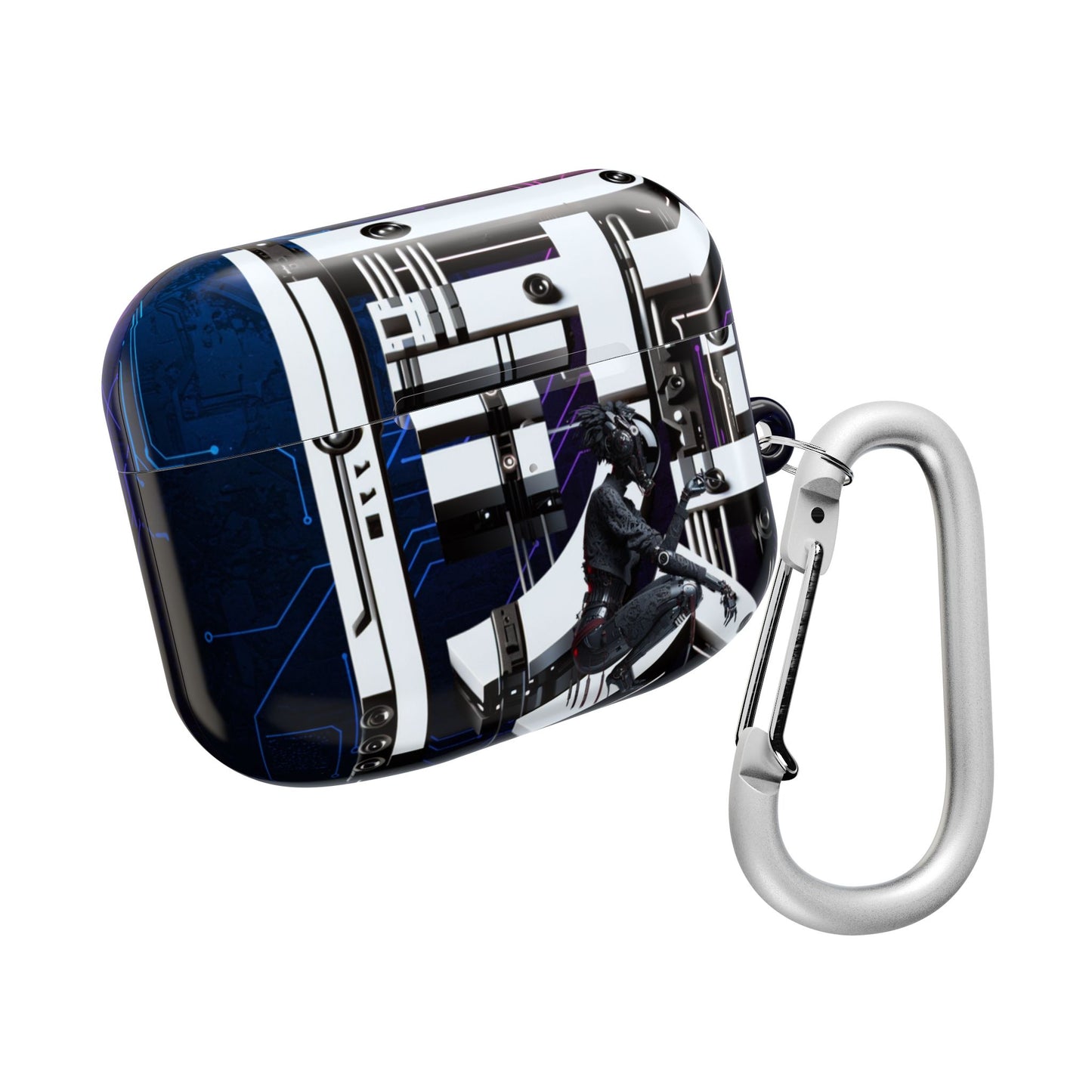 Futuristic AirPod Cases, Tech Accessory, Wireless Earbud Holder, Gift for Tech Lovers, Stylish Protector, Unique Design