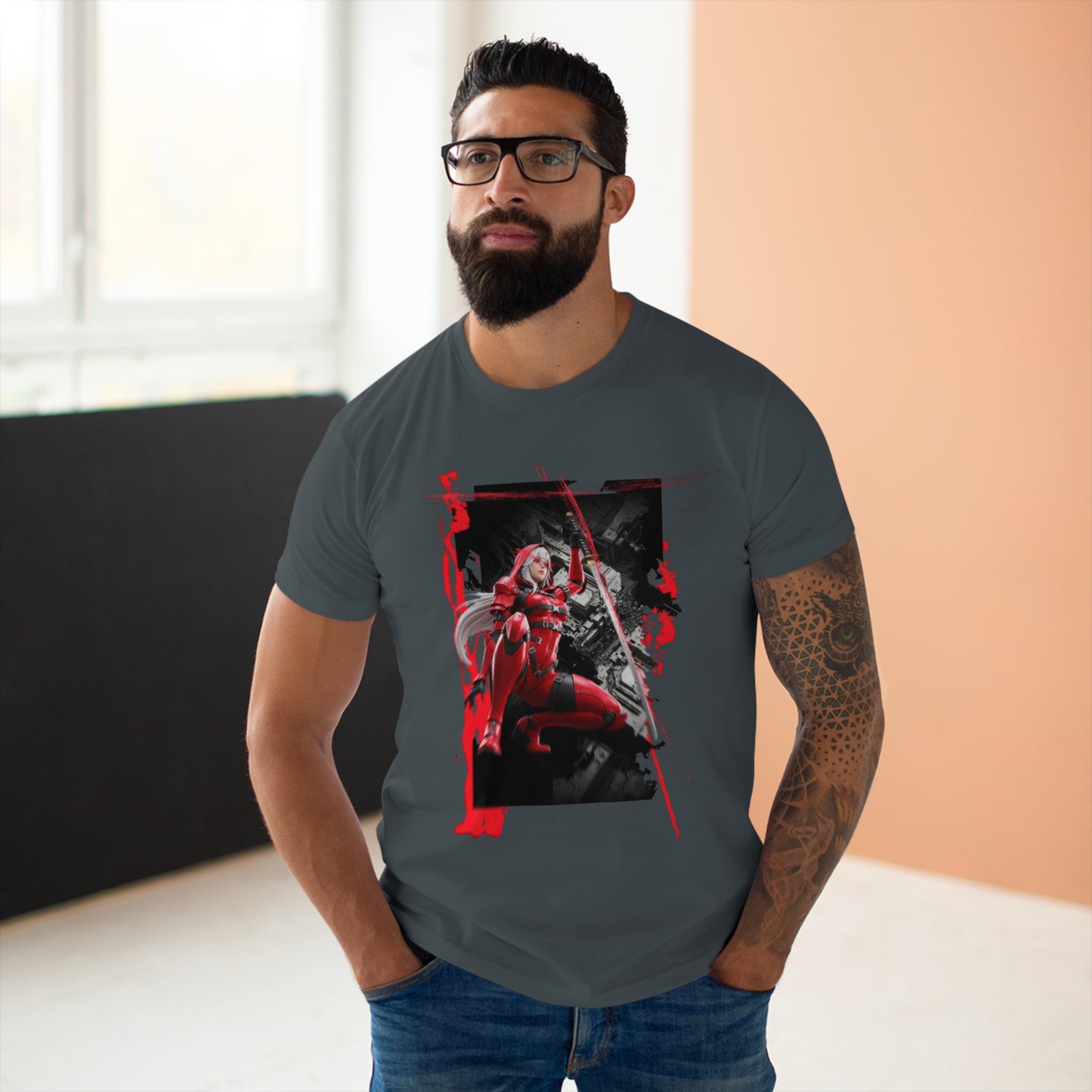 Unisex Graphic T-Shirt with Action Hero Design, Anime Tees, Casual Wear, Gifts for Gamers, Comic Fans, Birthdays