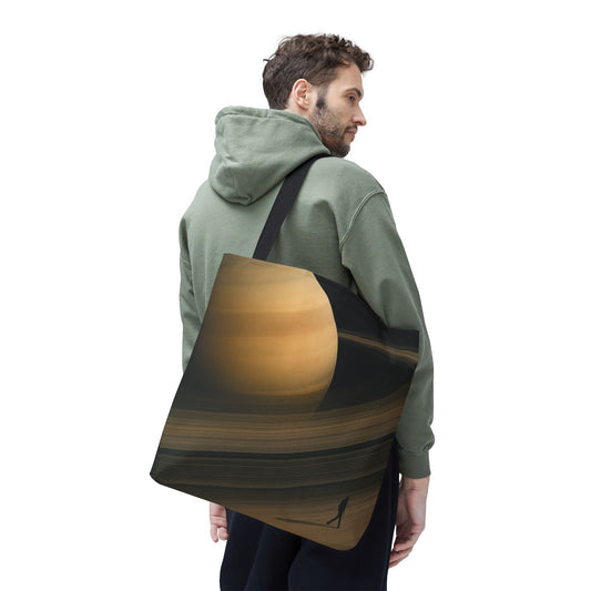 Cosmic Journey Tote Bag, Space Art Tote, Celestial Shopping Bag, Gift for Astronomy Lovers, AOP Bags for Everyday Use
