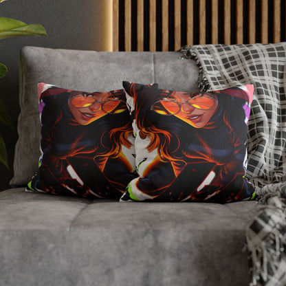 Vibrant Art Throw Pillow, Cozy Home Decor, Unique Gift for Gamers, Boho Cushion for Comfort, Stylish Accent Pillow
