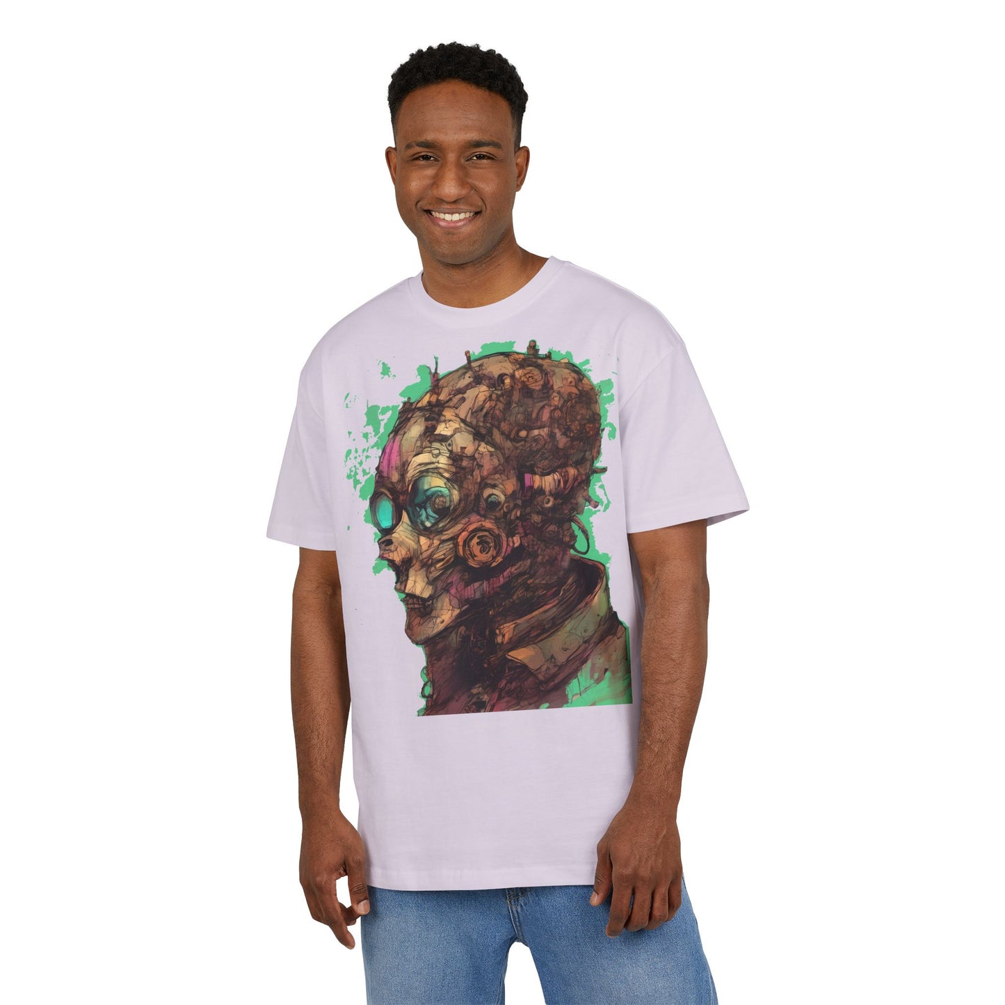 Artistic Oversize Tee - Unique Graphic Shirt for Art Lovers, Unisex Fashion, Streetwear Style, Gift for Creatives, Trendy Apparel