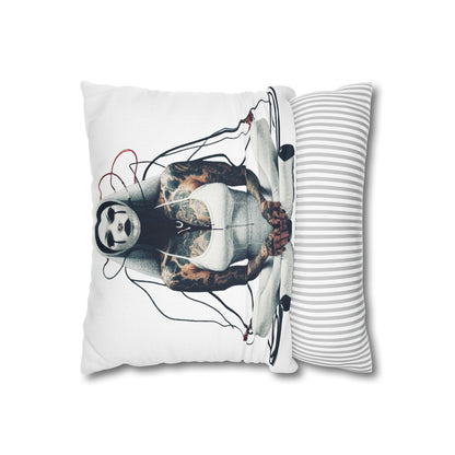 Unique Artistic Pillowcase with Futuristic Design, Decorative Cushion Cover for Home Decor, Gift for Art Lovers, Cozy Living Room Accessory
