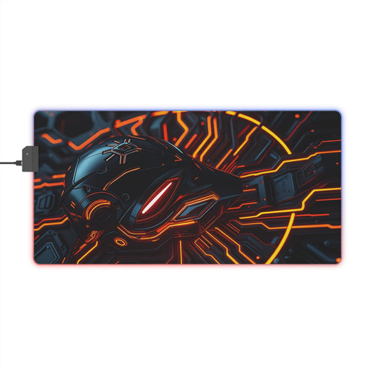 Gaming Mouse Pad with Abstract Cyber Design
