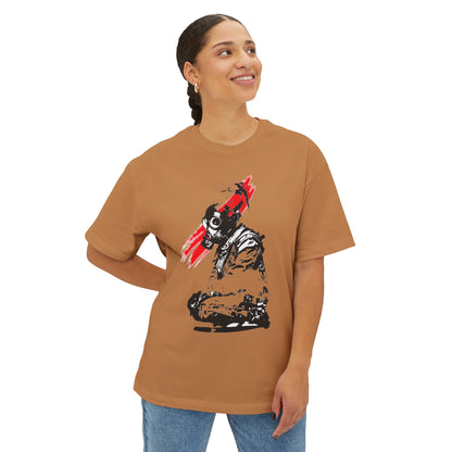 Edgy Graphic Oversized Tee, Unisex Artistic T-Shirt, Casual Streetwear Top, Unique Gift for Him or Her, Trendy Urban Apparel