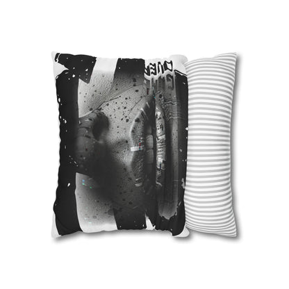 Stylish Spun Polyester Pillowcase, Decorative Accent, Unique Home Decor, Modern Living Room Cushion, Gift for Art Lovers