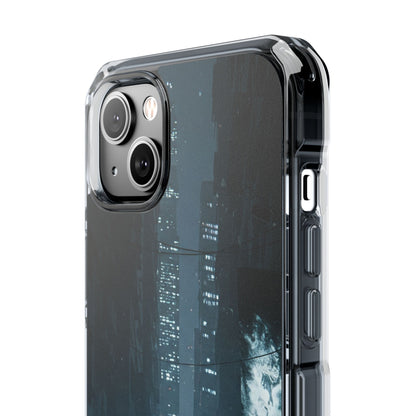 Magnetic Clear Impact Cases for Phones | Urban Nightscape Design | Unique Phone Accessories, Gift for Tech Lovers, Protective Cases