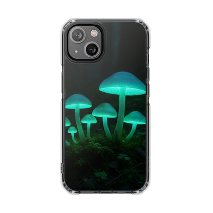 Glowing Mushroom iPhone Case, Unique Cellphone Protector, Gift for Nature Lovers, Eco-Friendly Tech Accessory