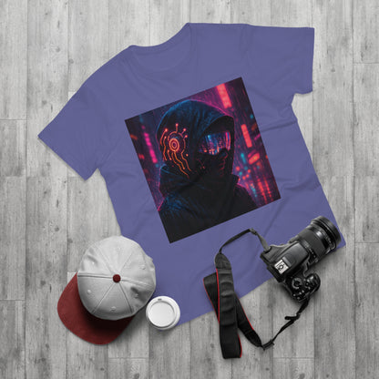 Cyberpunk Graphic Tee for Men & Women, Futuristic Streetwear, Perfect Gift for Gamers, Casual Wear for Tech Enthusiasts, Urban Style T-Shirt