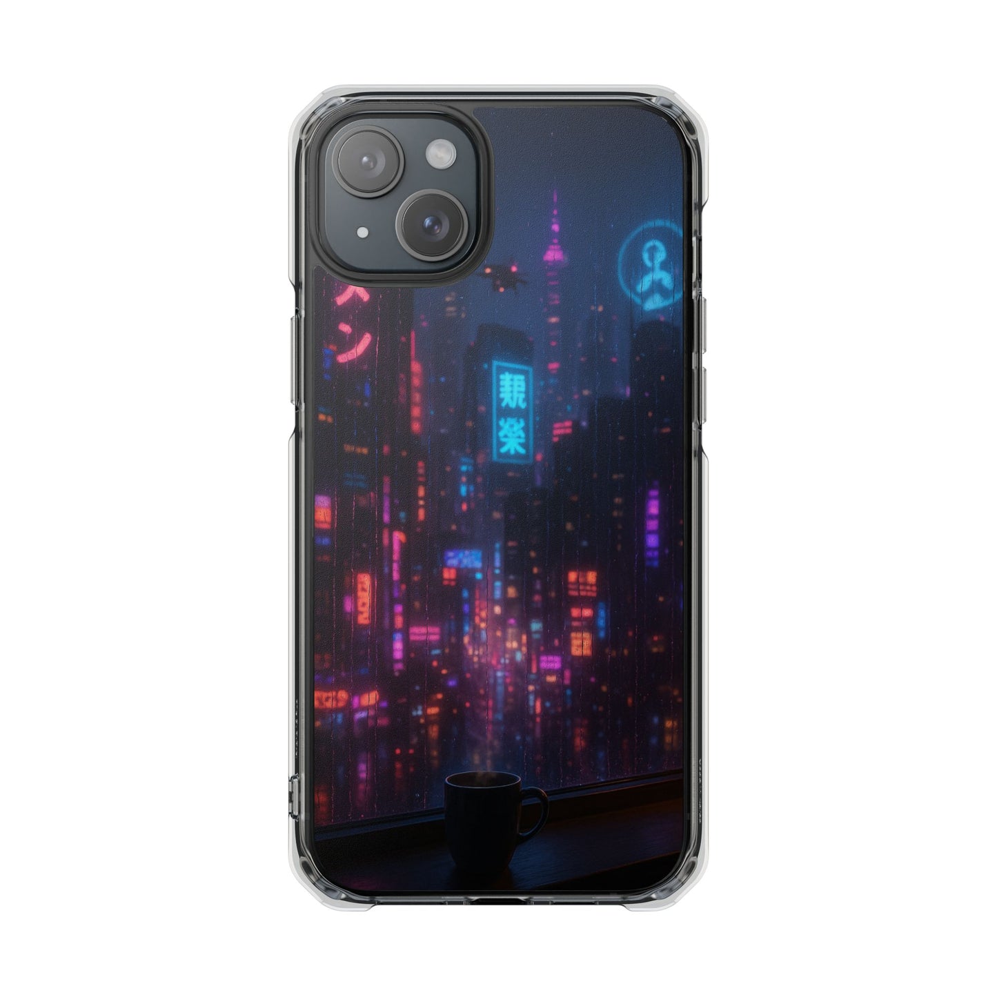 Neon City Phone Case - Magnetic Clear Impact Cases, Customizable Phone Cover, Gifts for Tech Lovers, Stylish Protection, Modern Design