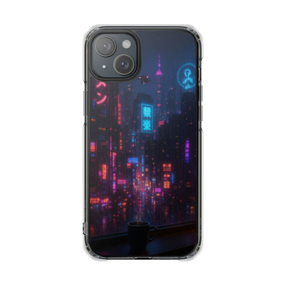 Neon City Phone Case - Magnetic Clear Impact Cases, Customizable Phone Cover, Gifts for Tech Lovers, Stylish Protection, Modern Design