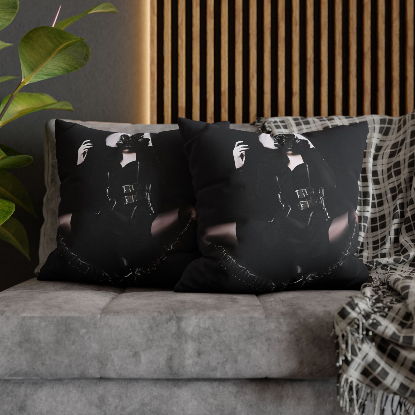 Gothic Glam Pillows, Square Cushion Covers, Elegant Home Decor, Statement Throw, Dark Aesthetic Gifts, Modern Bedroom Accent