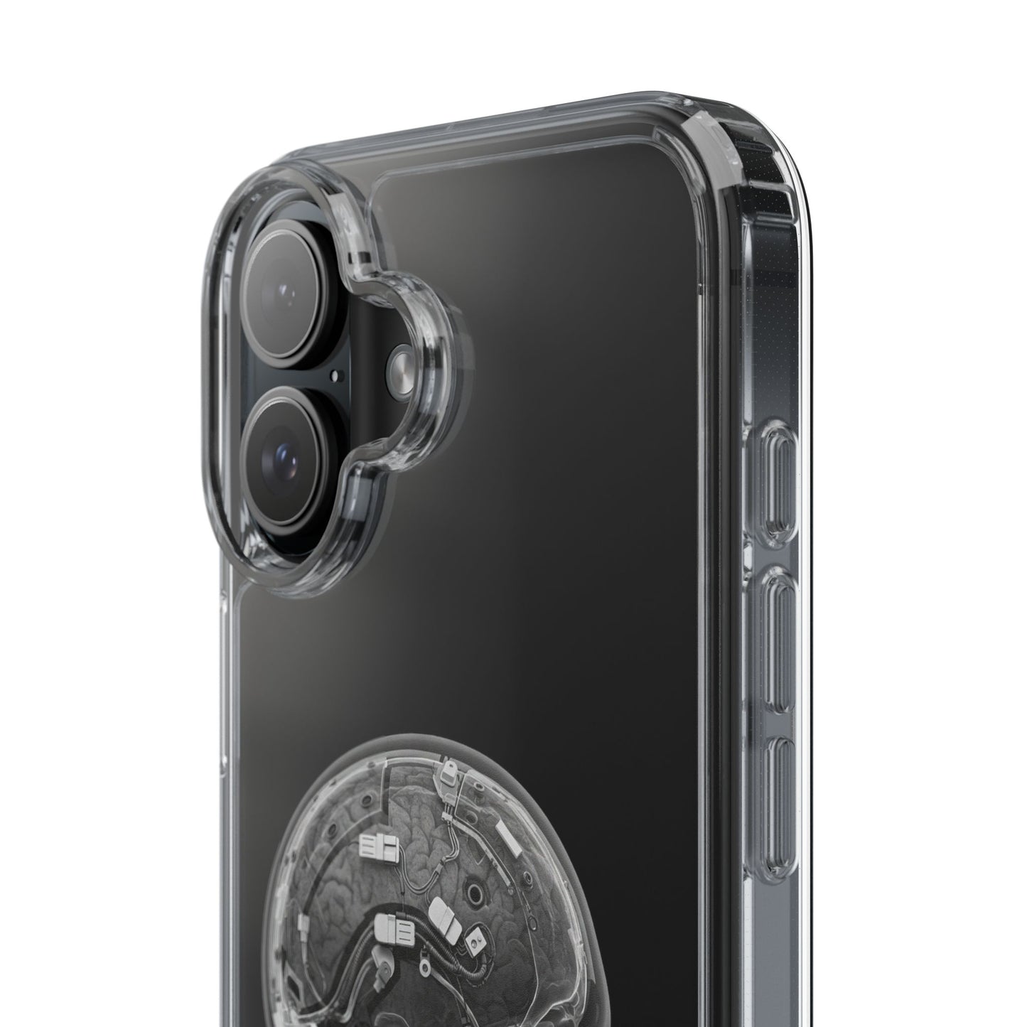 Skull Design Clear Phone Case - Unique Aesthetic for Tech Lovers