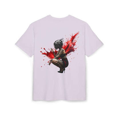 D'Stopian Oversized Unisex Tee - Edgy Graphic Art Tee for Urban Creatives