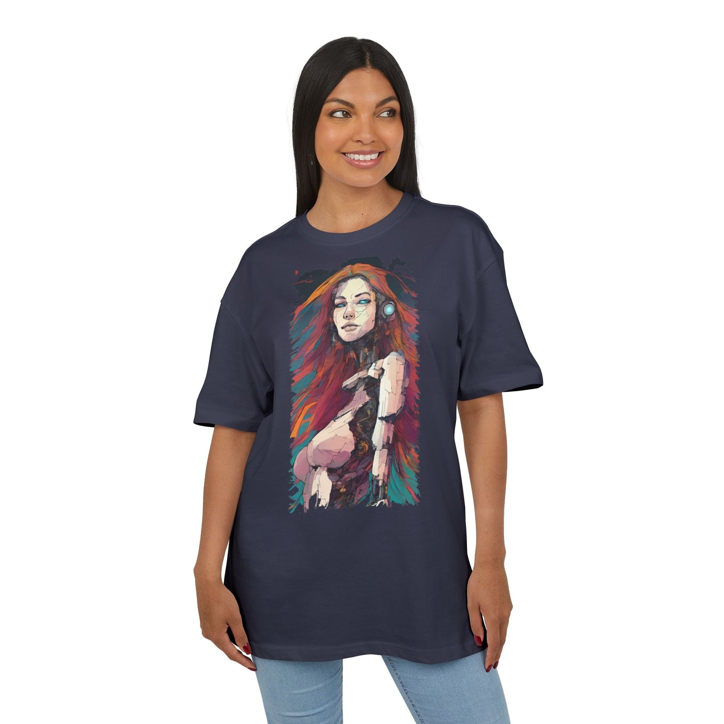 Artistic Oversize Tee - Vibrant Graphic Shirt, Casual Streetwear, Unique Gift for Art Lovers, Everyday Wear, Graphic Tee