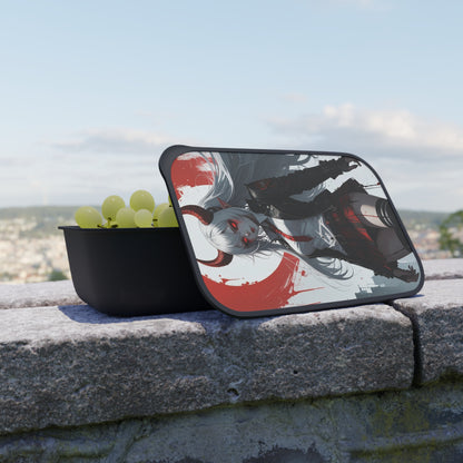 Gothic Anime Bento Box, Eco-Friendly Meal Prep Container, Anime Lunch Box, Unique Gift for Anime Lovers, Stylish Food Storage