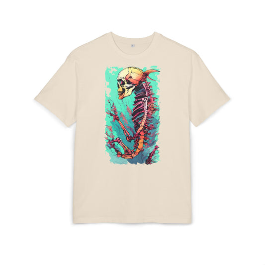 Colorful Skeleton Graphic Tee, Unisex Oversized Shirt, Halloween Apparel, Vintage Aesthetic Top, Gift for Artists, Casual Wear