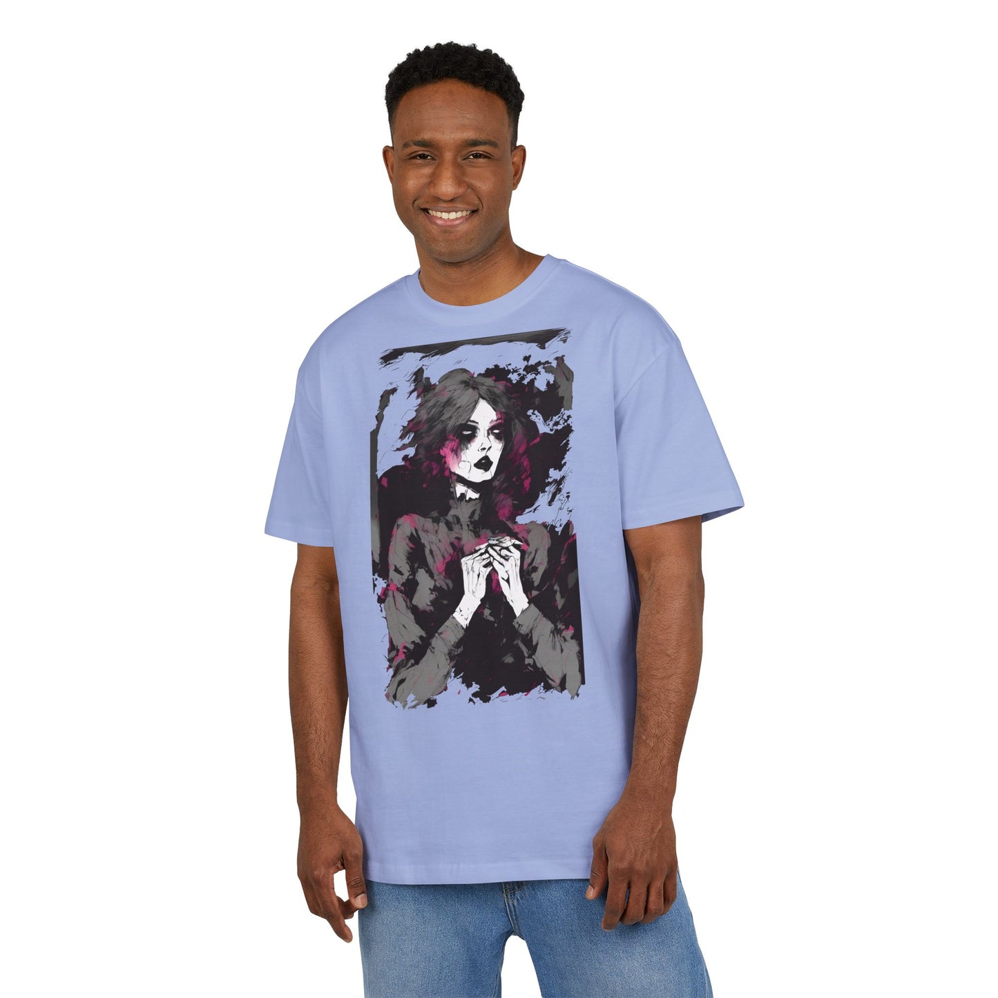 Artistic Oversize Tee | Unisex Tee with Unique Design, Casual Wear, Graphic Shirt, Gift for Art Lovers, Statement T-Shirt