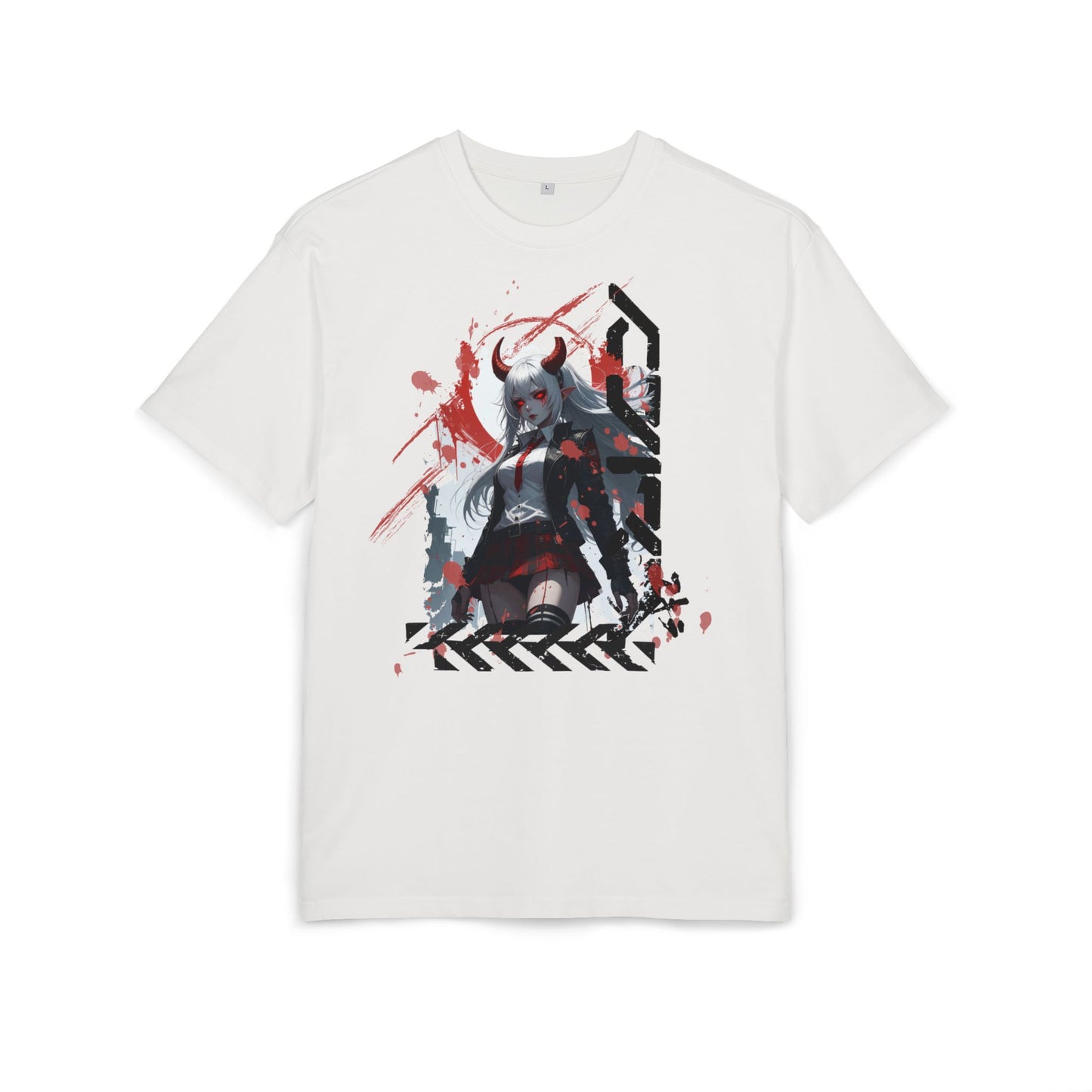 Unique Graphic Loose Fit Tee, Oversized T-Shirt, Streetwear Style, Trendy Casual Wear, Gift for Anime Lovers, Art-Inspired Fashion