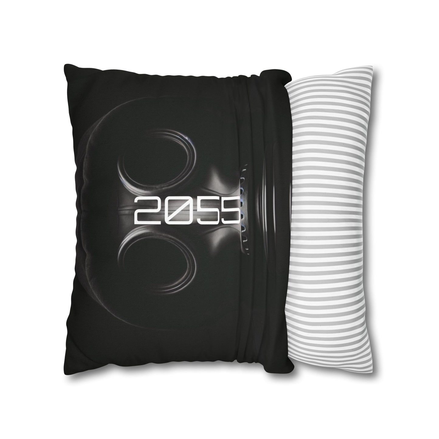 Futuristic Gas Mask Pillowcase | Modern Home Decor, Throw Pillow, Unique Gift, Sci-Fi Aesthetic, Cyberpunk Room Accents