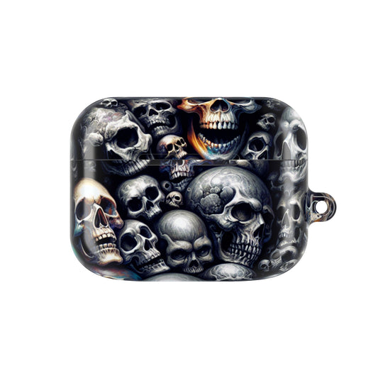 Gothic Skull AirPod Cases - Edgy Accessories for Music Lovers, Unique Gift for Teens, Halloween, Gothic Style, Skull Designs