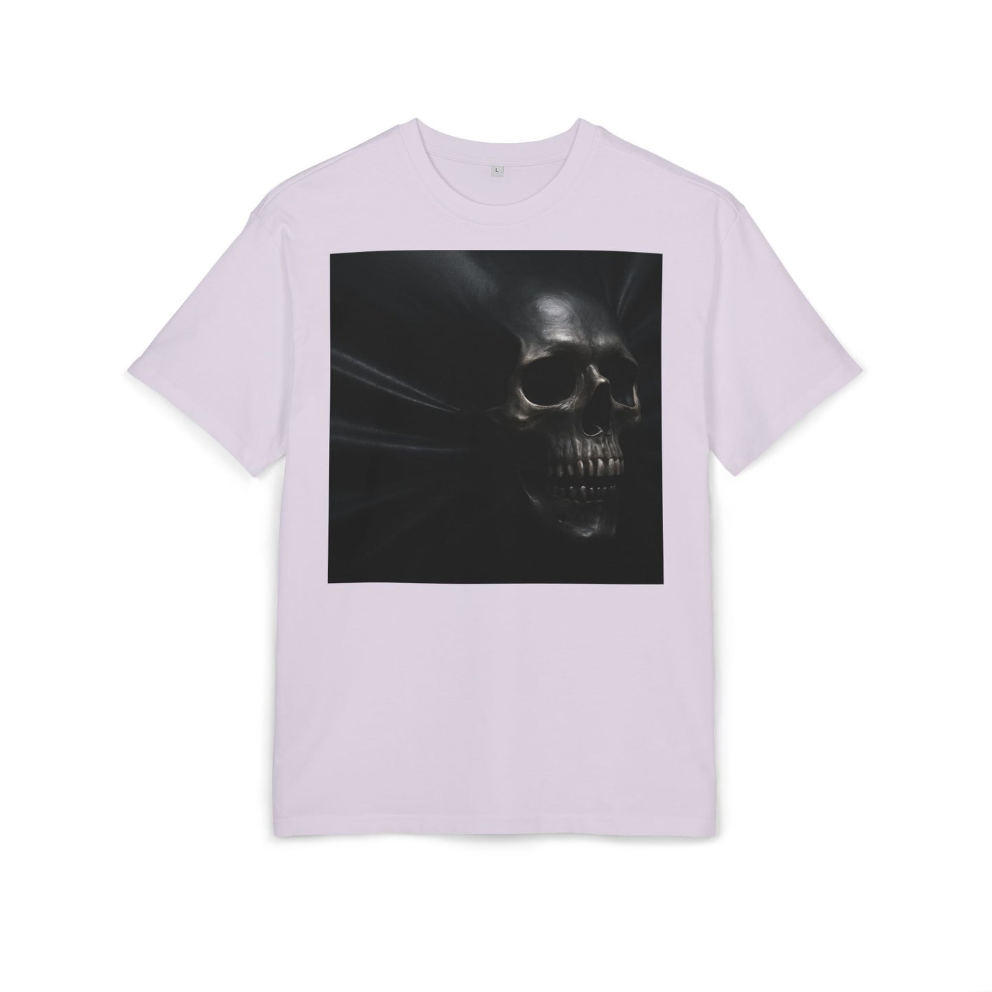 Skull Graphic Oversized Tee - Unisex Heavy Tee for Casual Wear, Street Style, Halloween Attire, Gift for Friends, Unique Art Tee