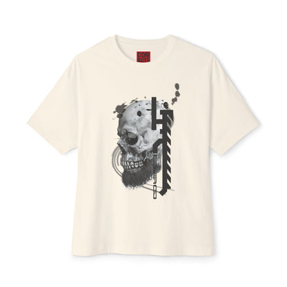 Gothic Skull Oversized Tee, Unisex Graphic T-Shirt, Edgy Streetwear Top, Alternative Fashion Apparel, Casual Wear for Events