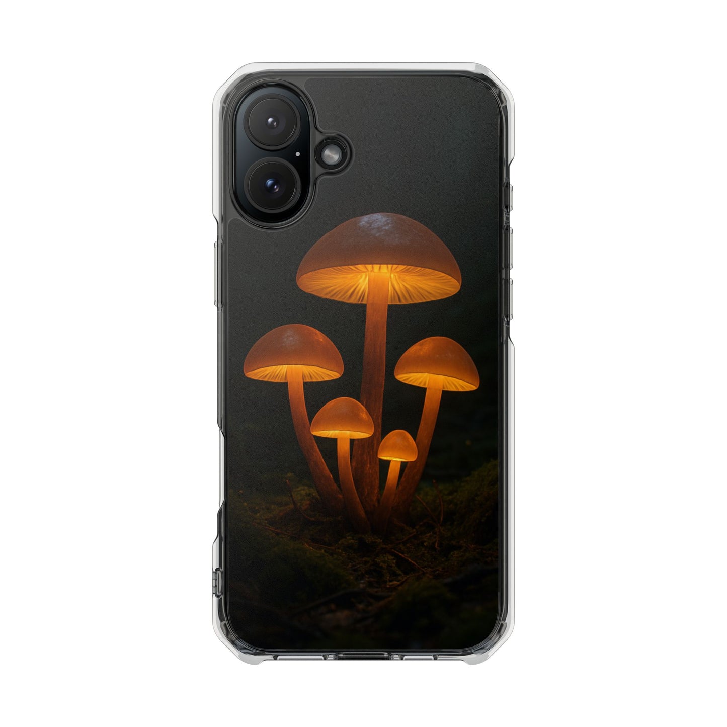 Magnetic Clear Impact Cases, Mushroom Phone Case, Eco-Friendly Phone Cover, Unique Phone Accessories, Gift for Nature Lovers, Artistic