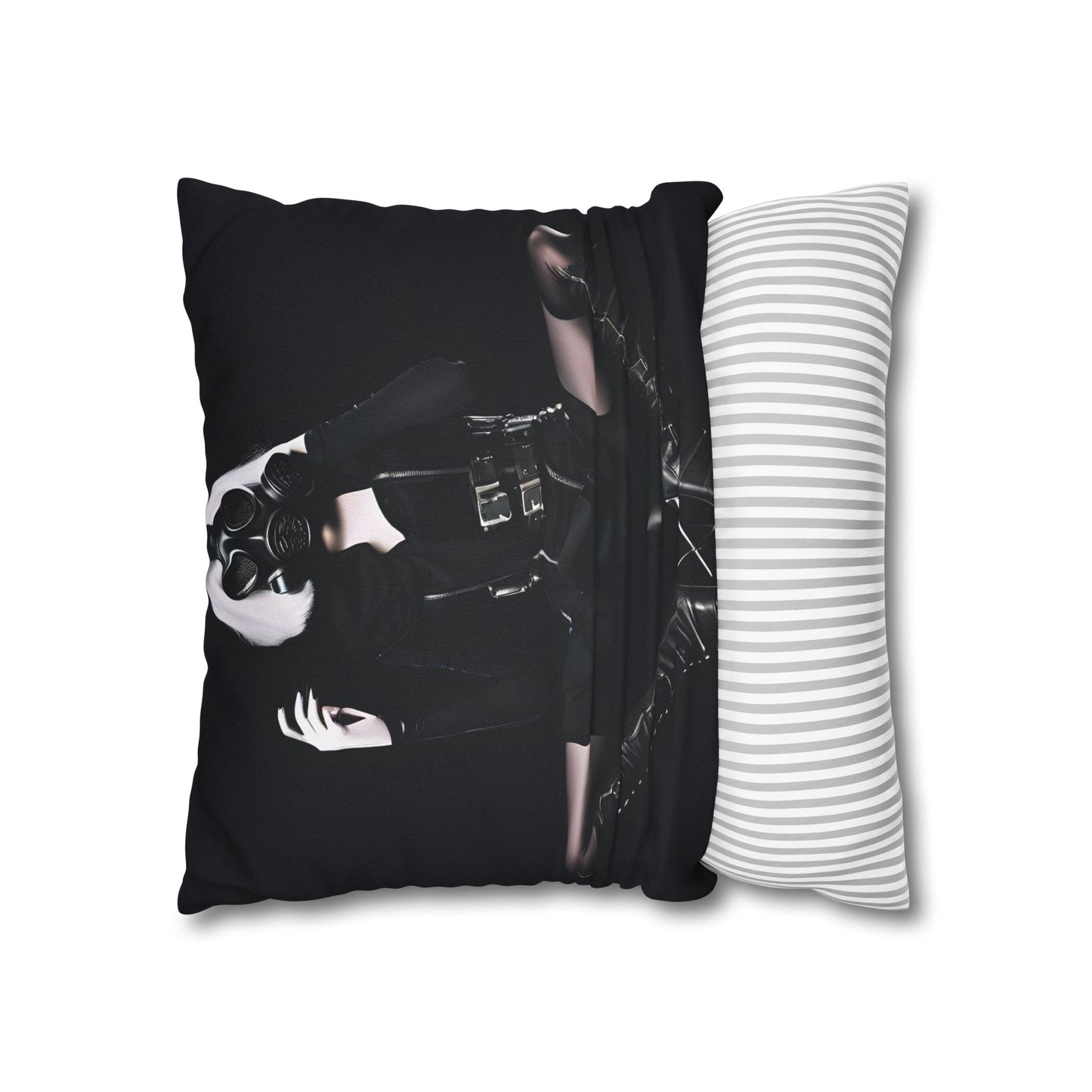 Gothic Glam Pillows, Square Cushion Covers, Elegant Home Decor, Statement Throw, Dark Aesthetic Gifts, Modern Bedroom Accent