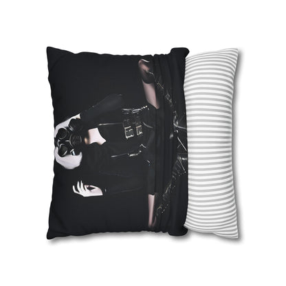Gothic Glam Pillows, Square Cushion Covers, Elegant Home Decor, Statement Throw, Dark Aesthetic Gifts, Modern Bedroom Accent