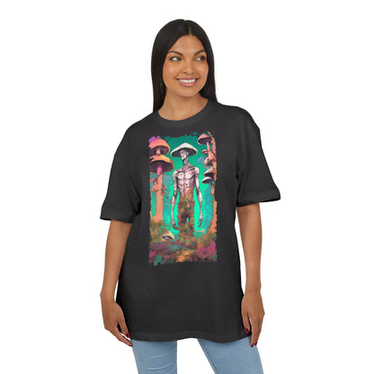 Psychedelic Alien Oversize Tee, Unisex Graphic T-Shirt, Casual Streetwear, Gift for Sci-Fi Lovers, Festival Apparel